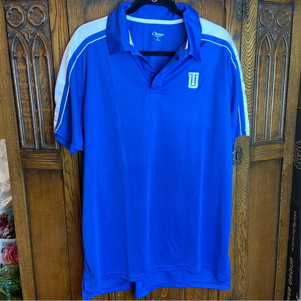 Tulsa quick dry fabric golf shirt collared shirt TU university of Tulsa men’s L